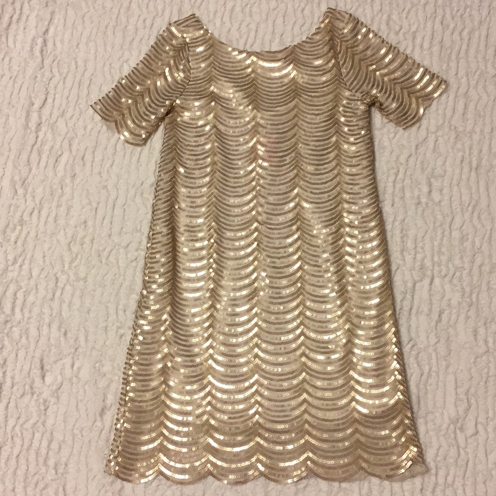 Beautiful gold cocktail dress